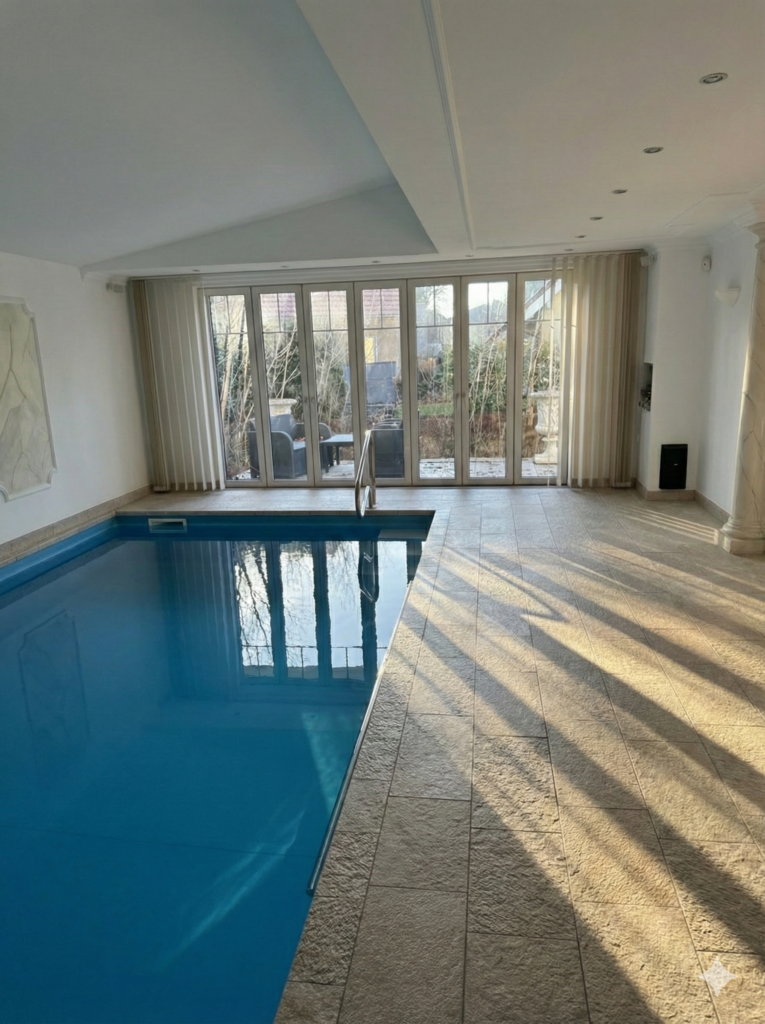Schwimmhalle WellenFlitzer Karlshorst – Becken 8 × 4 Meter, 32 °C warmes Wasser